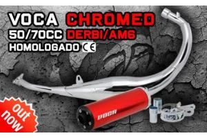 Voca Racing Chrome 50/70 Sportauspuffanlage Derbi